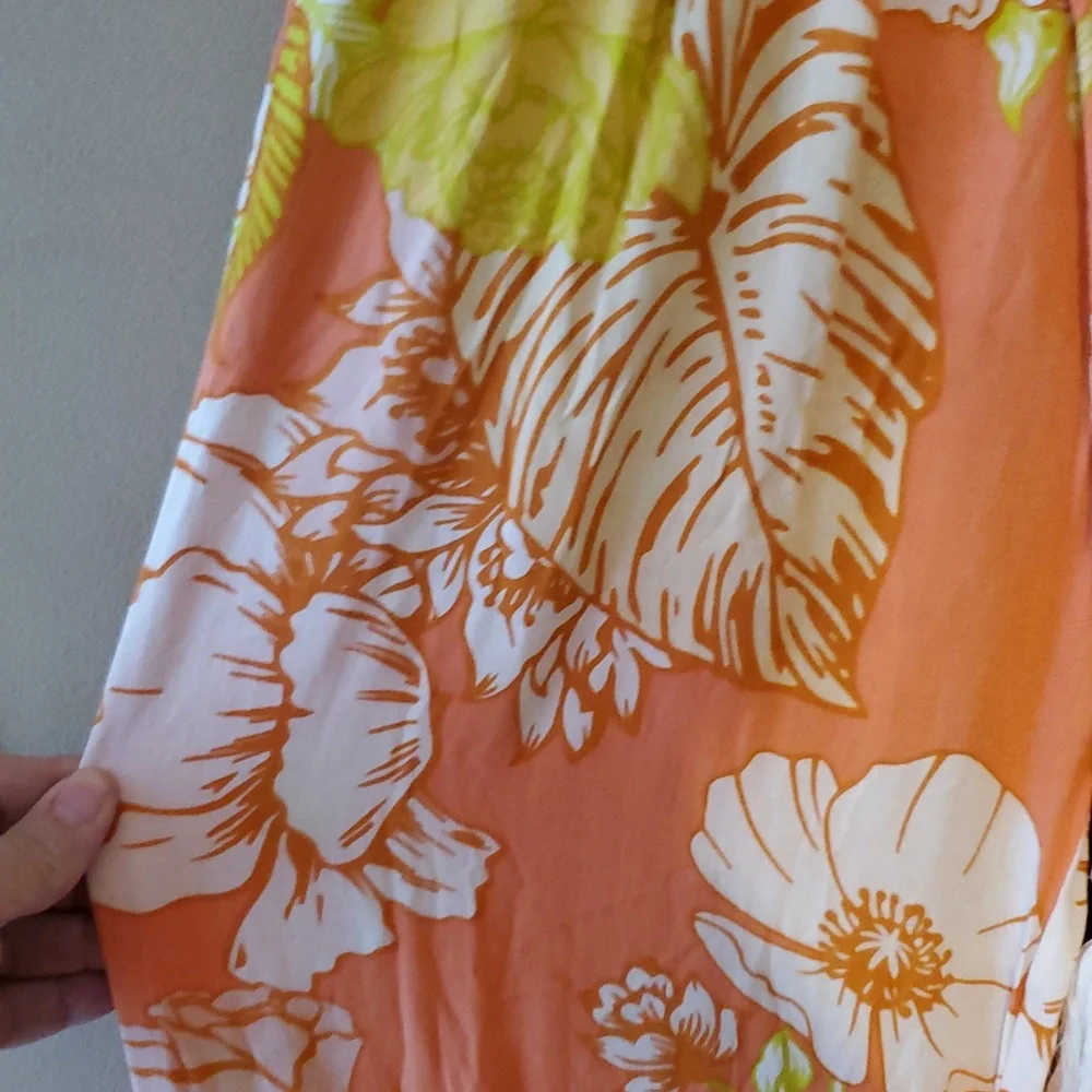 True Destinations Resort Wear Flare Pants Beach Wear In Floral Size S - Picture 4 of 8